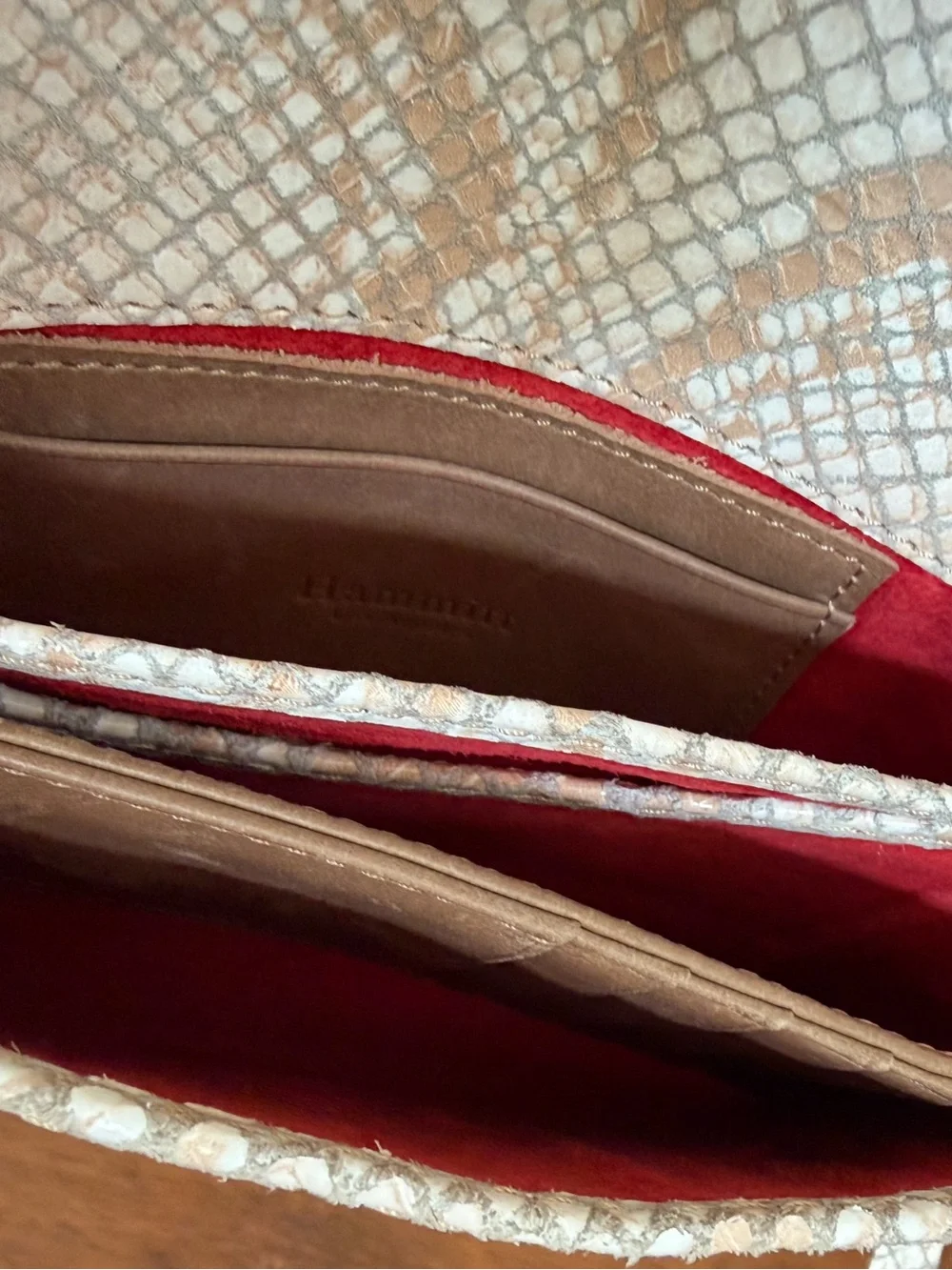 Hammitt Snake Print  Grommett Envelope Conv. Clutch Bag Crossbody bag